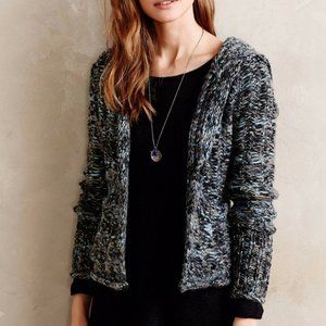 Anthropologie Hand Knit By Dollie Foehn Wool Cardigan